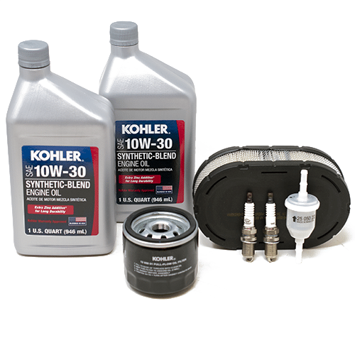 Kohler 7000 Series Maintenance Kit 32-789-02-S 10W-30 Pre Cleaner Fuel Filter Air Filter Spark Plug 